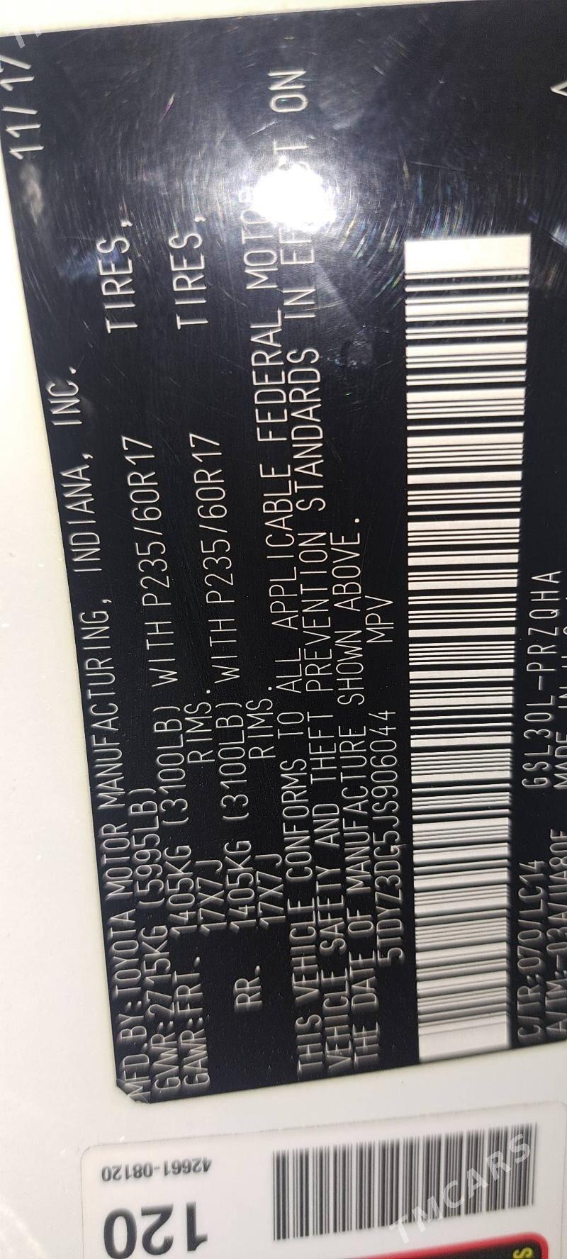 Toyota Sienna 2018 - 369 000 TMT - Ашхабад - img 10