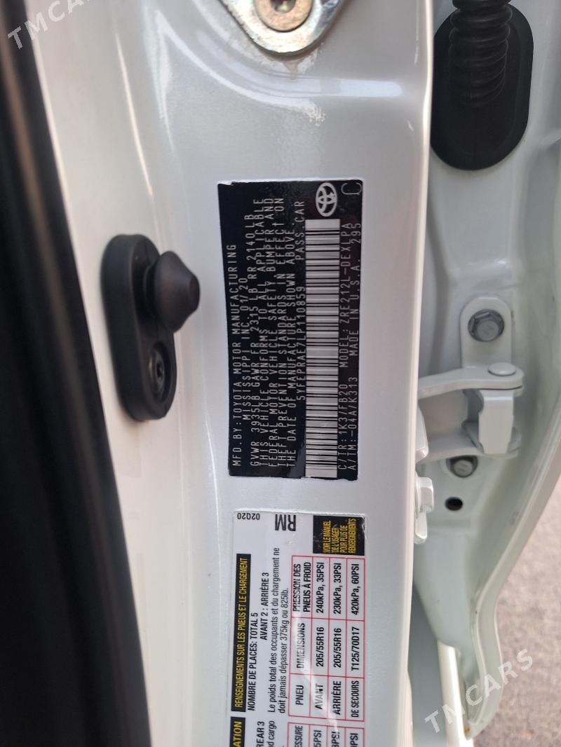 Toyota Corolla 2020 - 230 000 TMT - Мары - img 9