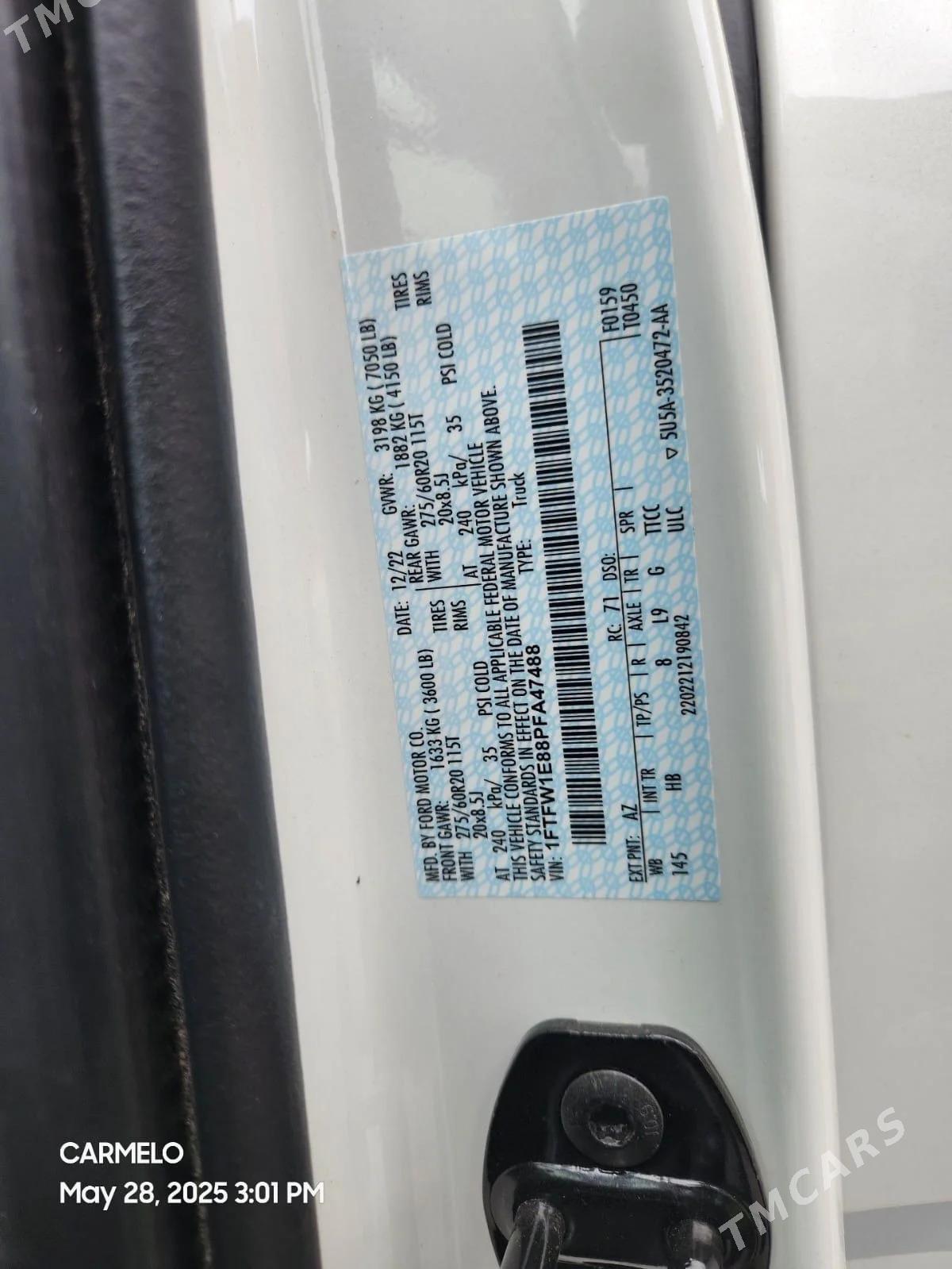 Ford F150 2022 - 620 000 TMT - Ашхабад - img 6