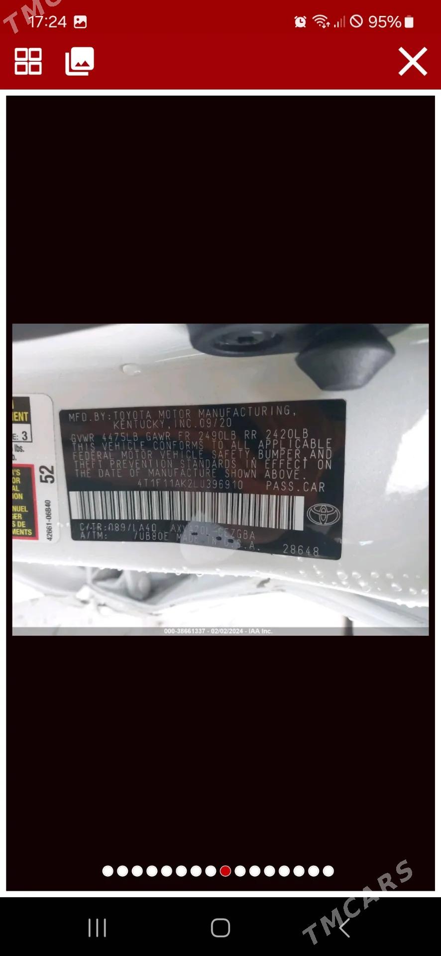 Toyota Camry 2020 - 437 000 TMT - Мары - img 8