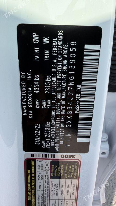 Kia K5 2022 - 330 000 TMT - Ашхабад - img 4