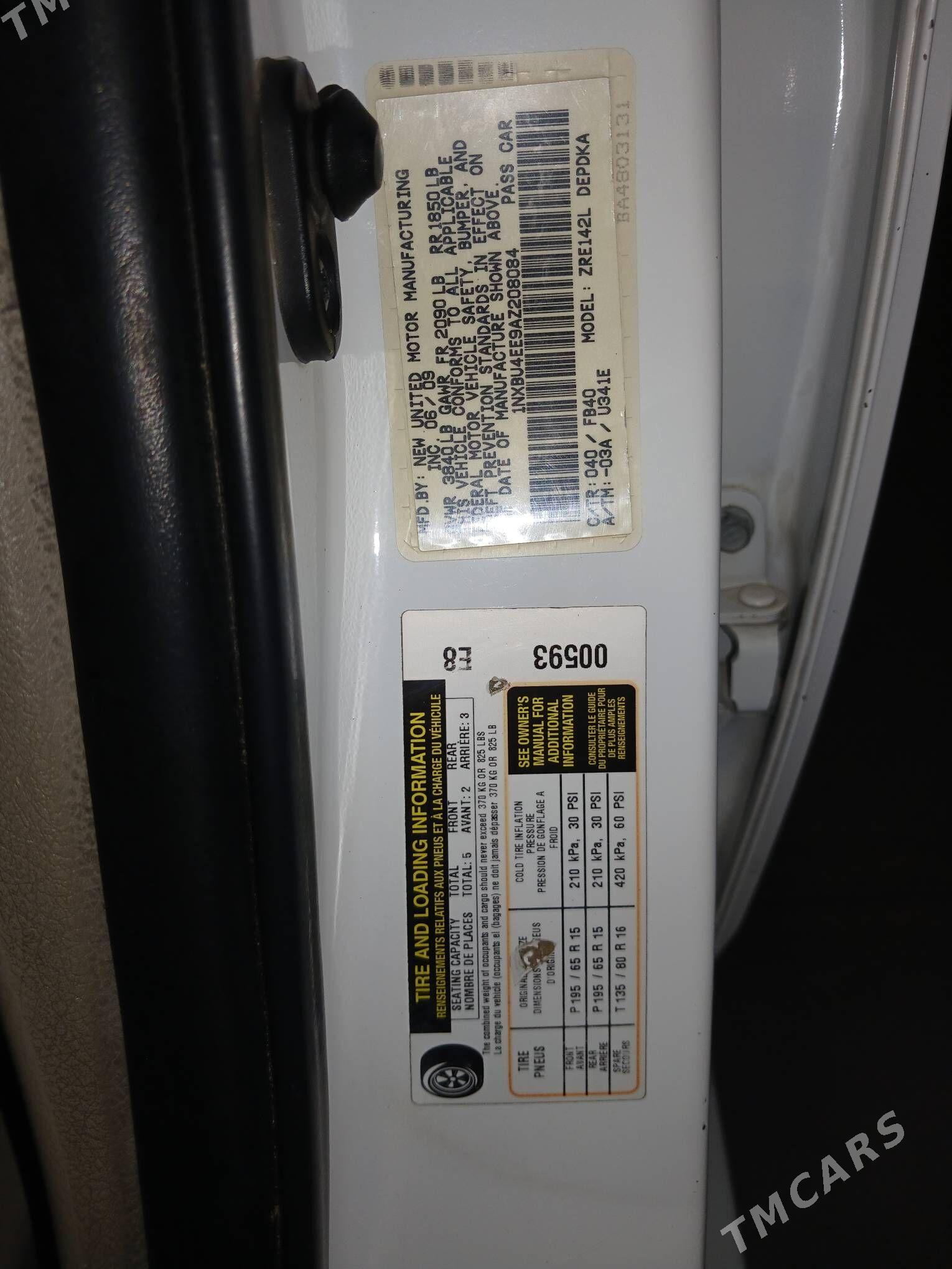 Toyota Corolla 2009 - 147 000 TMT - Aşgabat - img 4