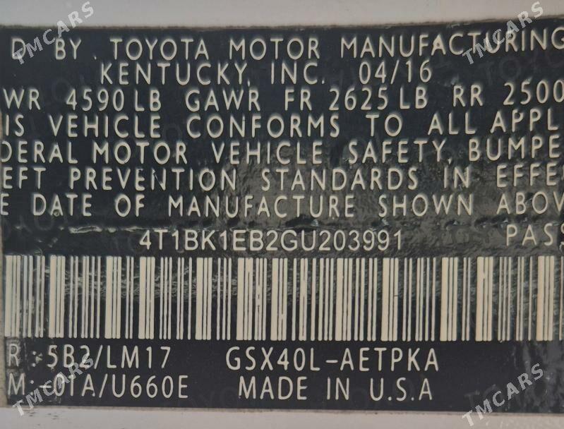 Toyota Avalon 2016 - 350 000 TMT - Magdanly - img 7