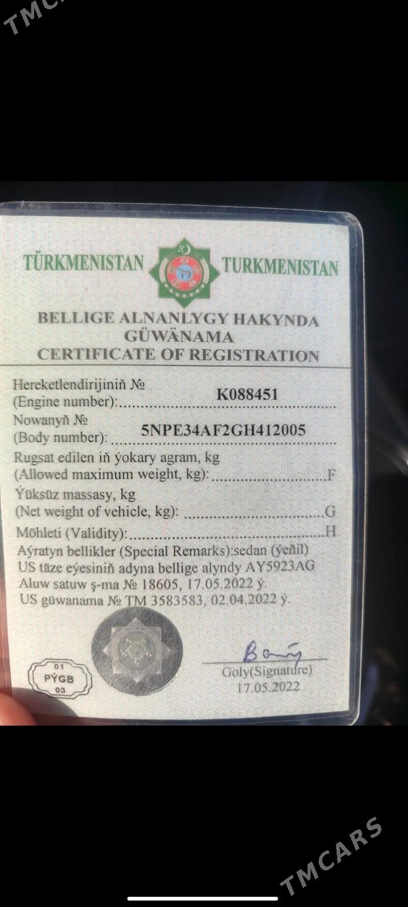 Hyundai Sonata 2016 - 179 000 TMT - Ашхабад - img 8