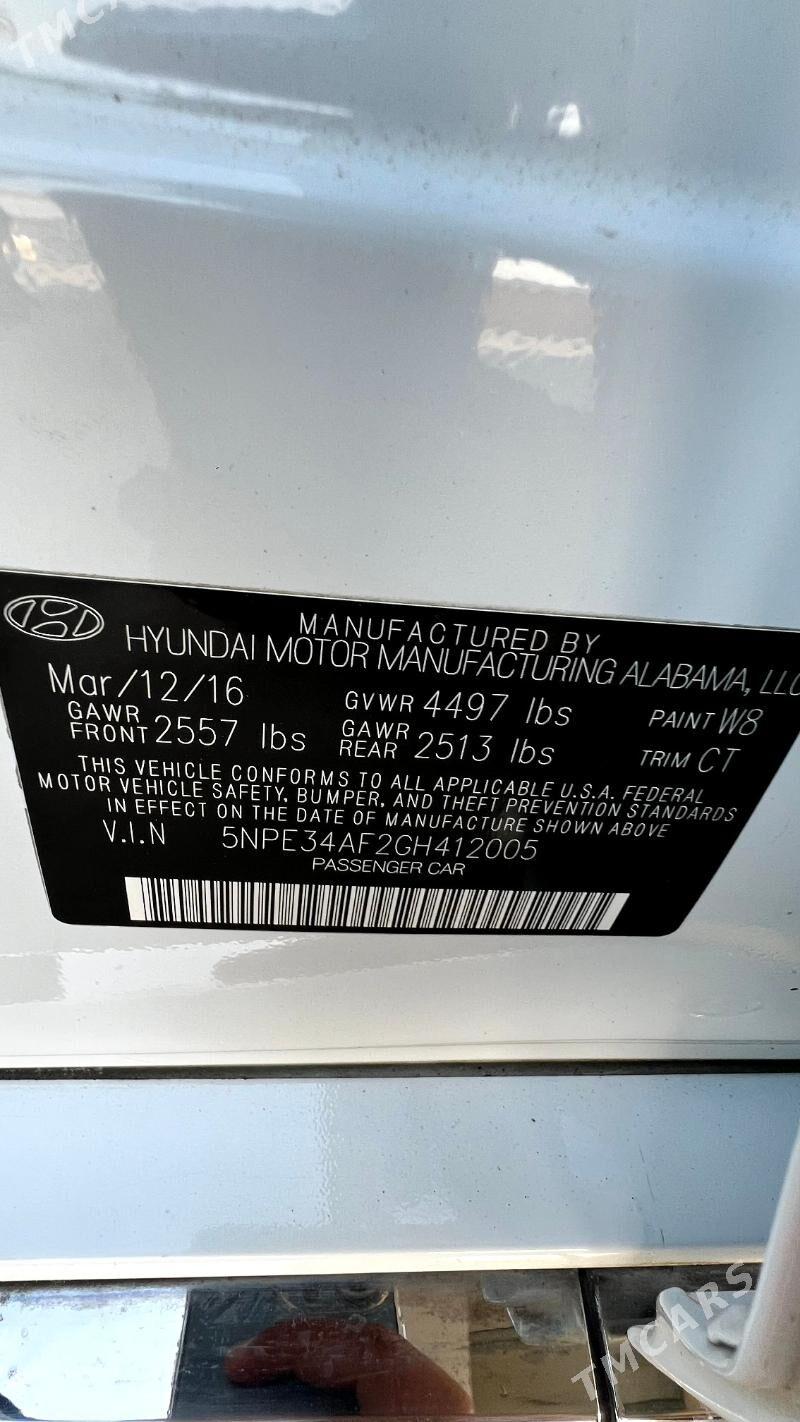 Hyundai Sonata 2016 - 179 000 TMT - Ашхабад - img 9