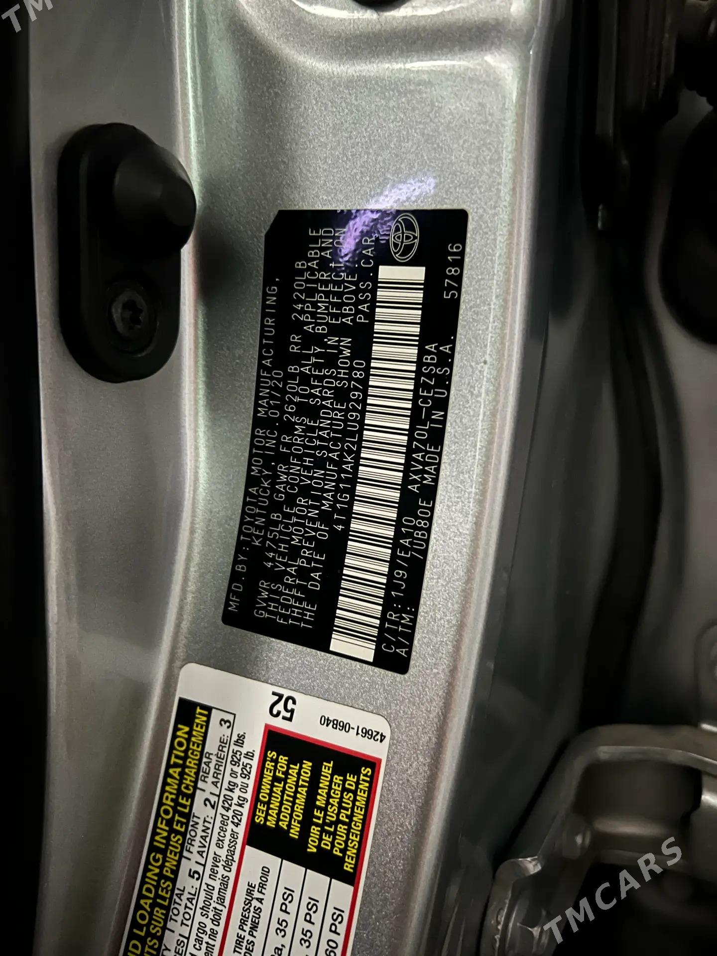 Toyota Camry 2020 - 310 000 TMT - Теджен - img 10