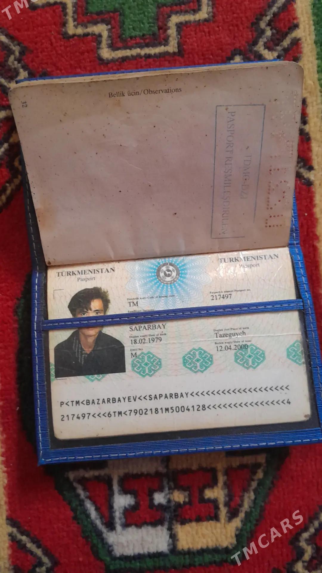 Pasport Bazarbaýew - Köneürgenç - img 1