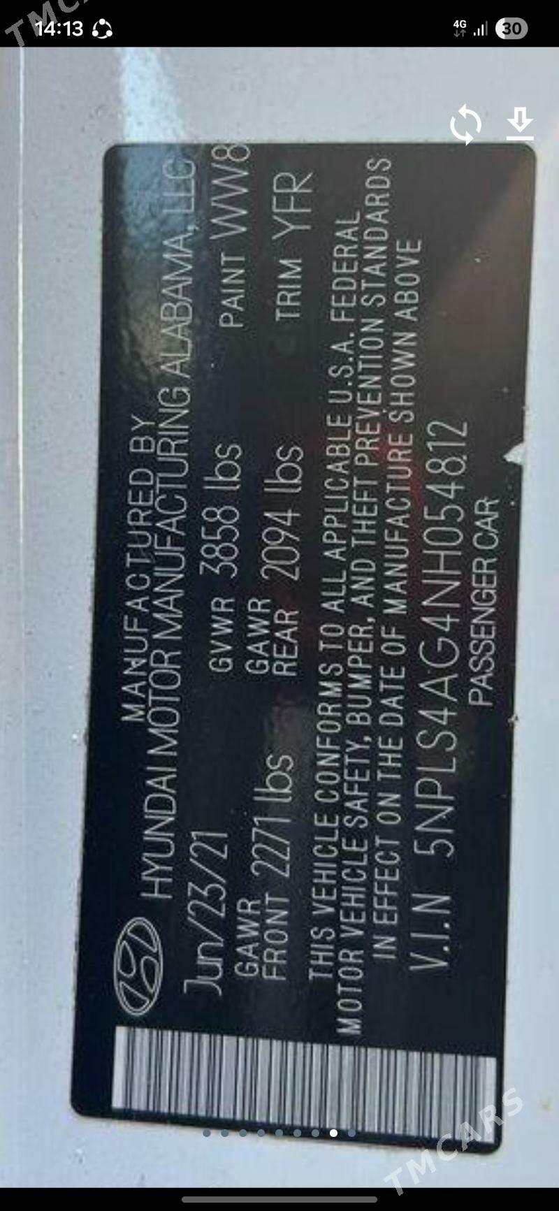 Hyundai Elantra 2021 - 234 000 TMT - Aşgabat - img 10