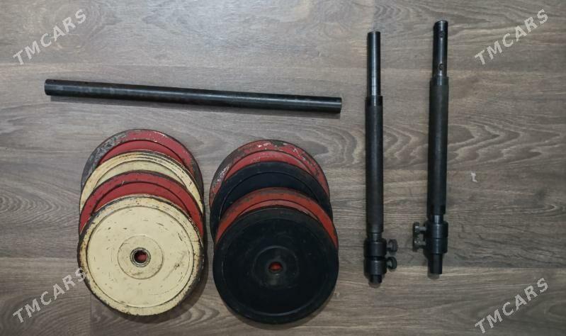 штанга 2 в 1 гонтели - Ашхабад - img 3