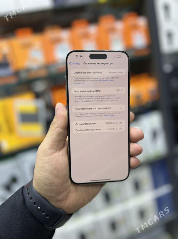 IPHONE 15Pro Max 512GB 100%Bat - Ашхабад - img 3