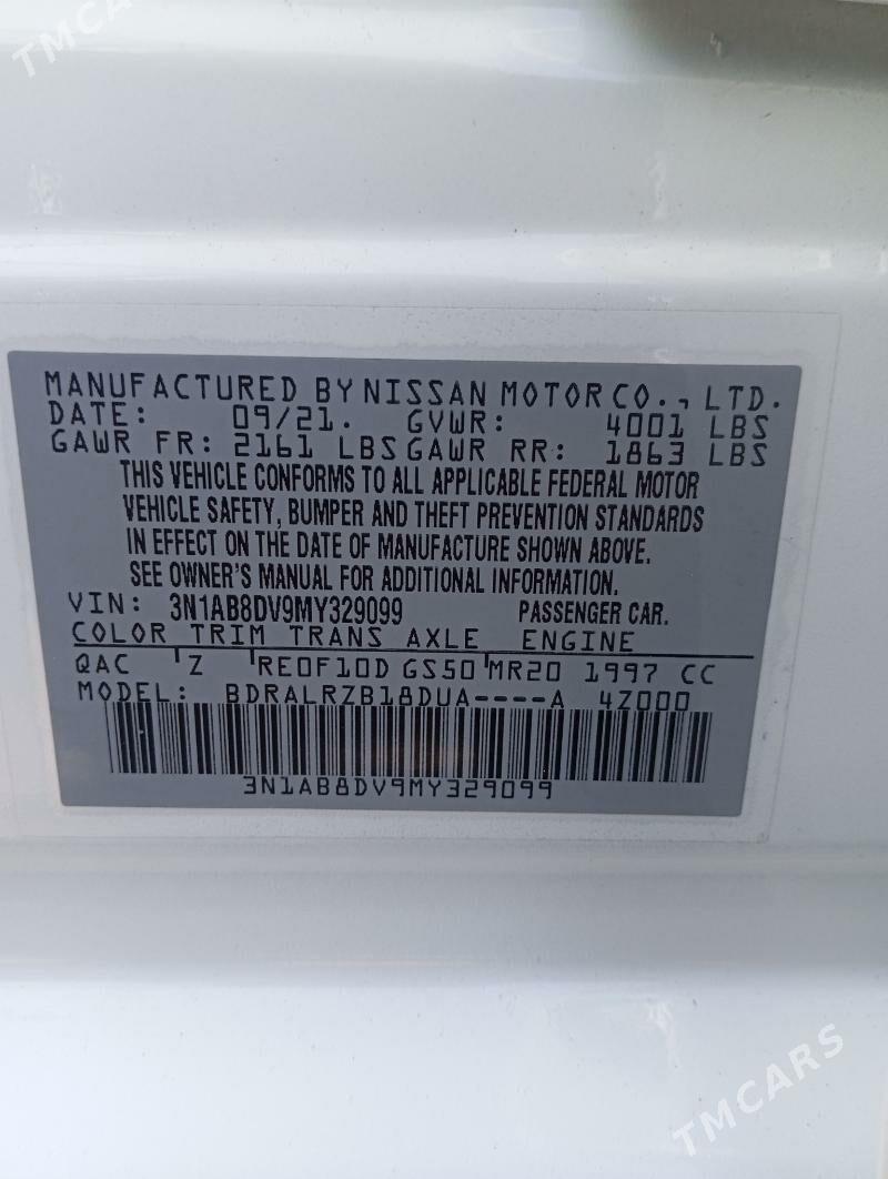 Nissan Sentra 2022 - 240 000 TMT - Туркменабат - img 8