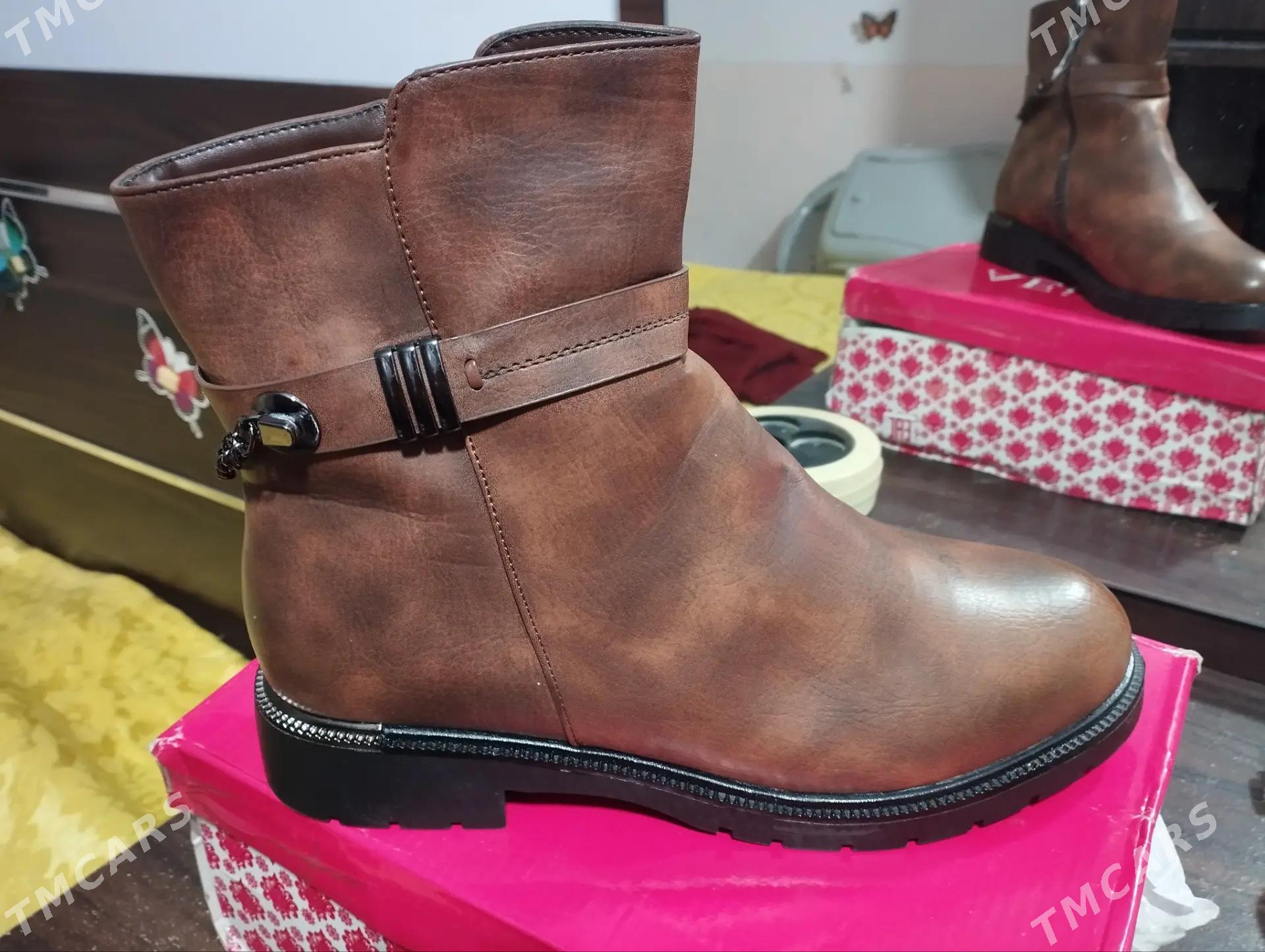 Сапоги коричневые коженные - Mary - img 2