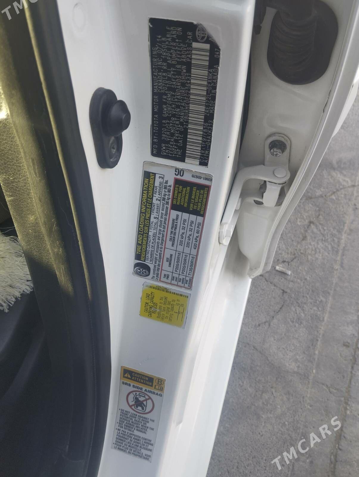 Toyota Corolla 2014 - 195 000 TMT - Улица Ататурка - img 6