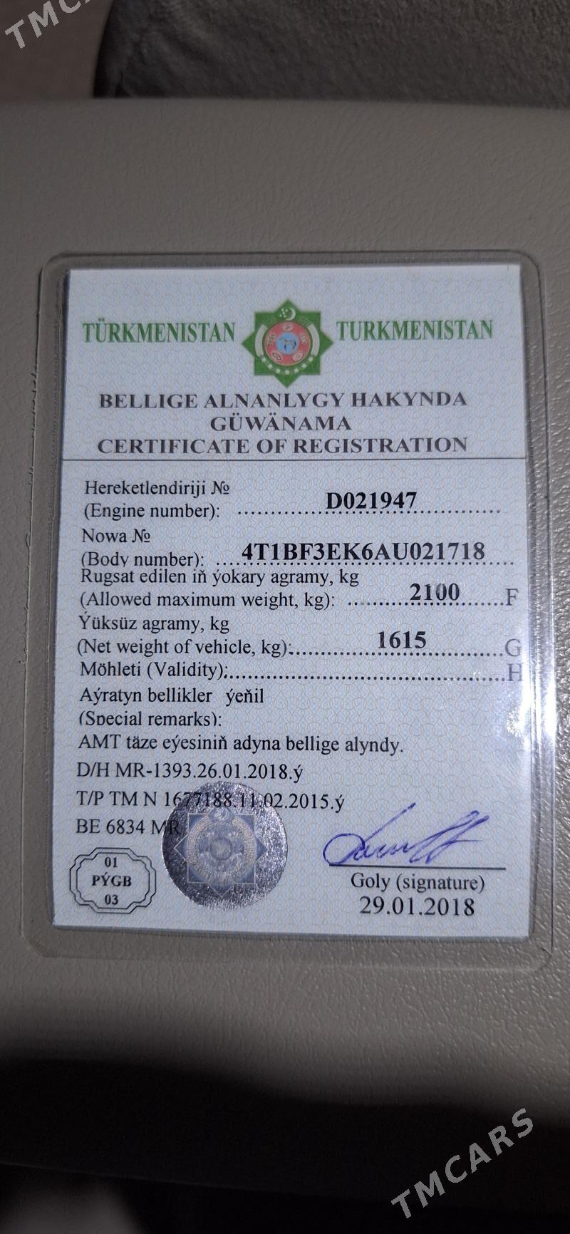 Toyota Camry 2010 - 181 000 TMT - Baýramaly - img 6