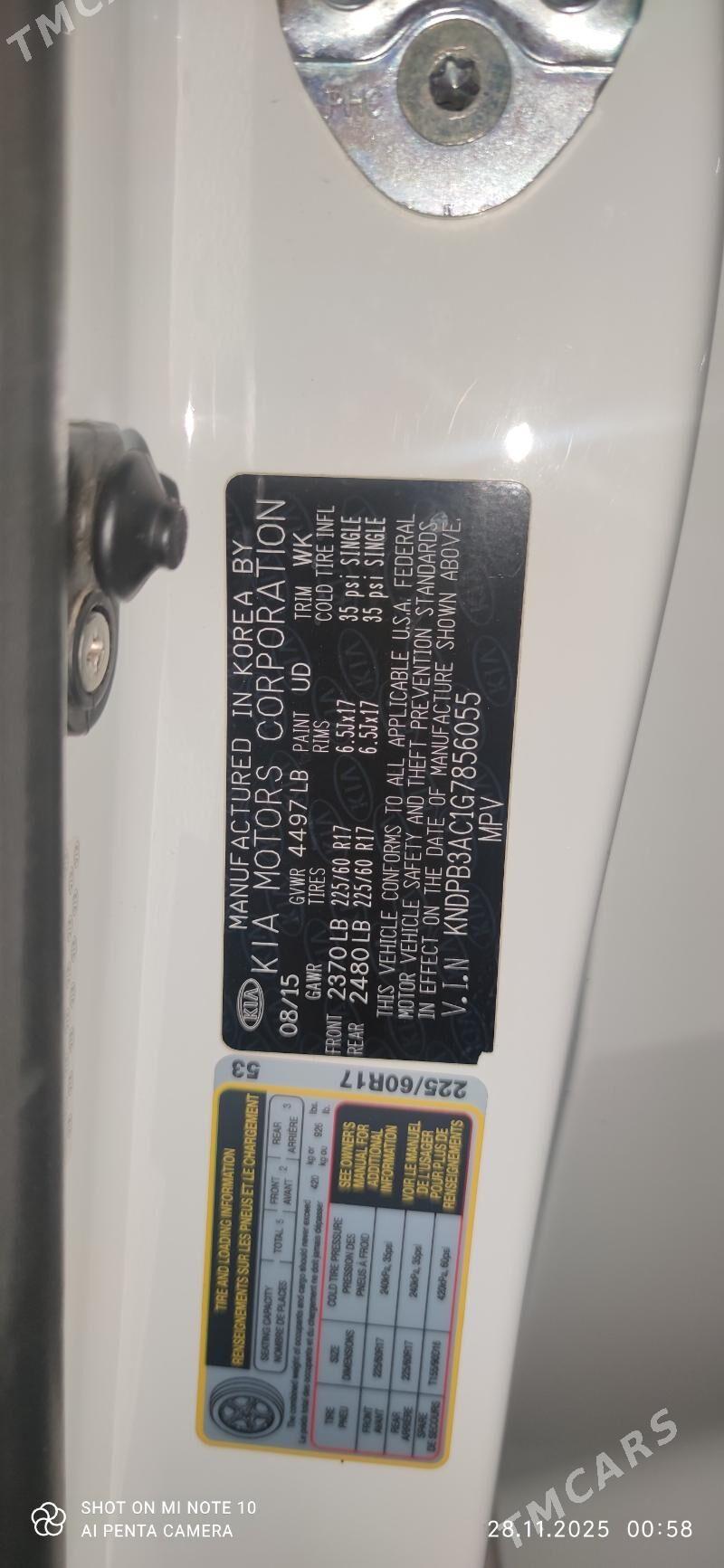 Kia Sportage 2015 - 235 000 TMT - Ашхабад - img 9