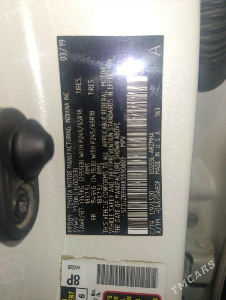 Toyota Highlander 2019 - 450 000 TMT - Ашхабад - img 6