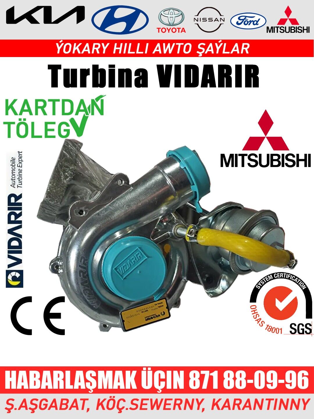 TURBOKOMPRESSOR ТУРБИНА MITSUBISHI - Aşgabat - img 2