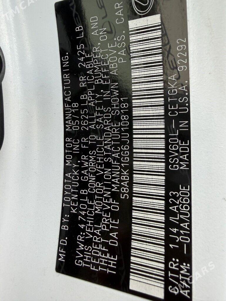 Lexus ES 350 2018 - 335 000 TMT - Ашхабад - img 8