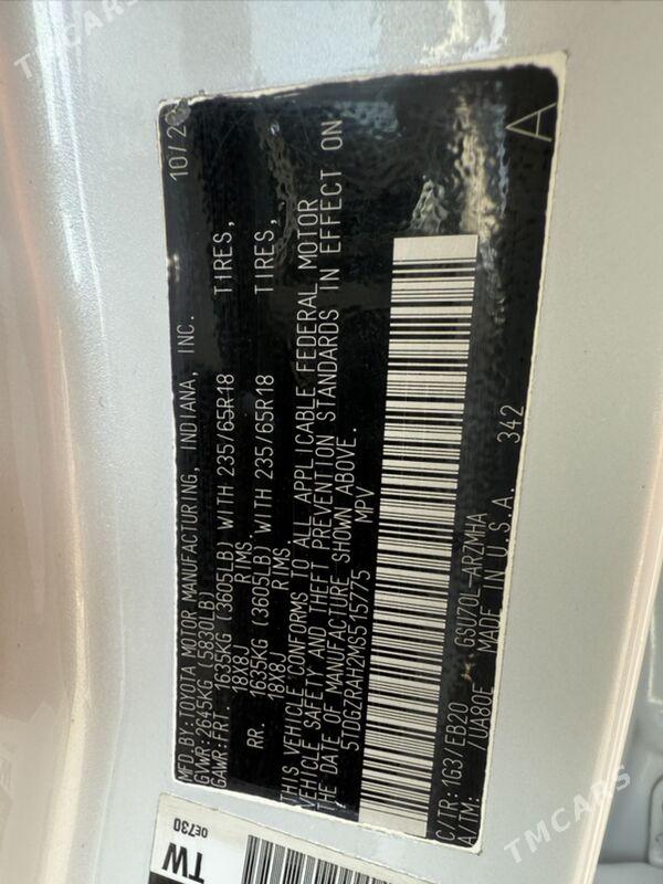 Toyota Highlander 2020 - 485 000 TMT - Ашхабад - img 9