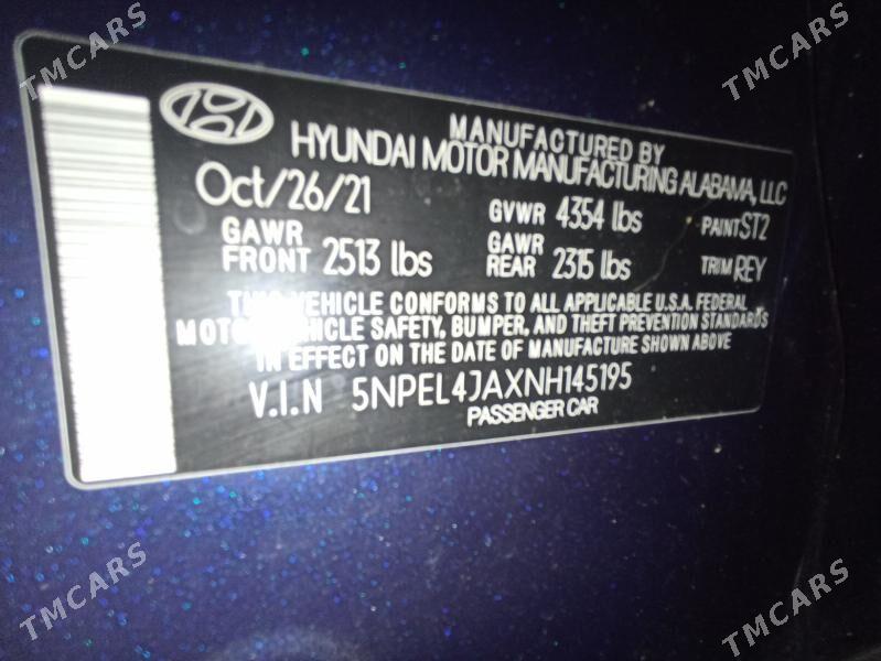 Hyundai Sonata 2022 - 250 000 TMT - Mary - img 7