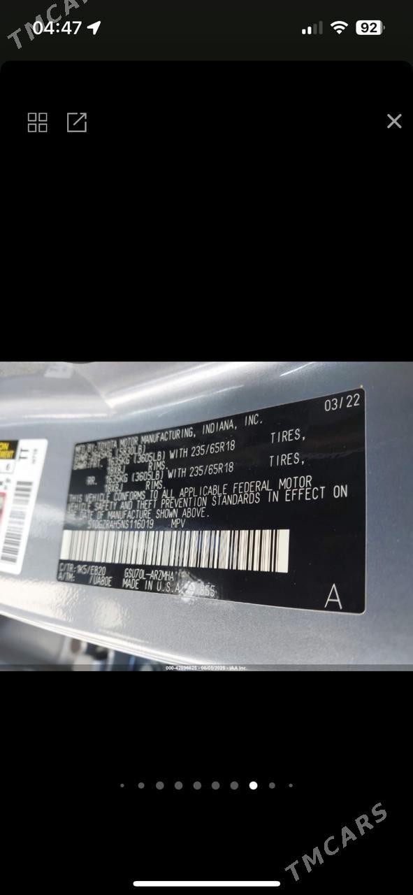 Toyota Highlander 2022 - 400 000 TMT - Мары - img 8