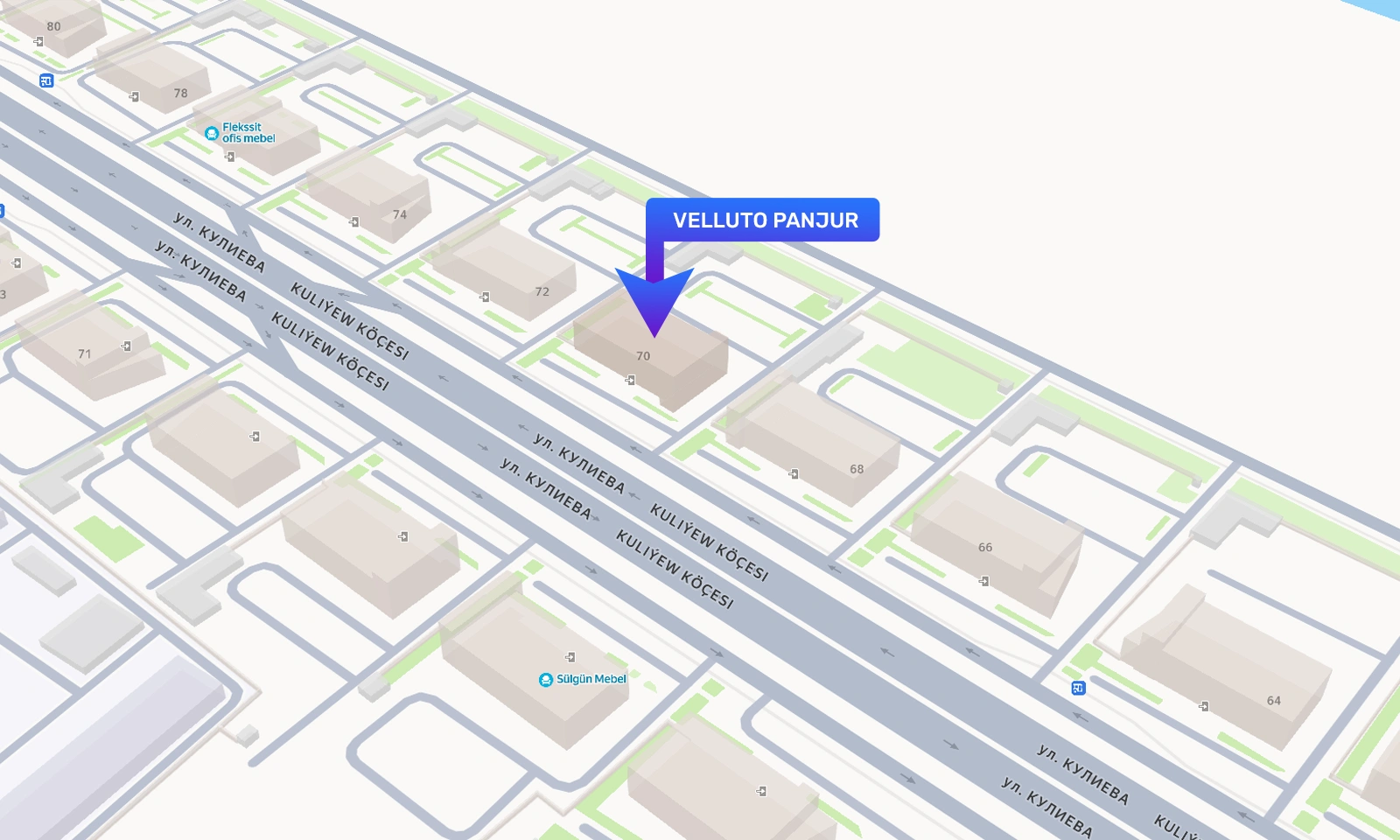 Velluto Panjur Systems Map Location