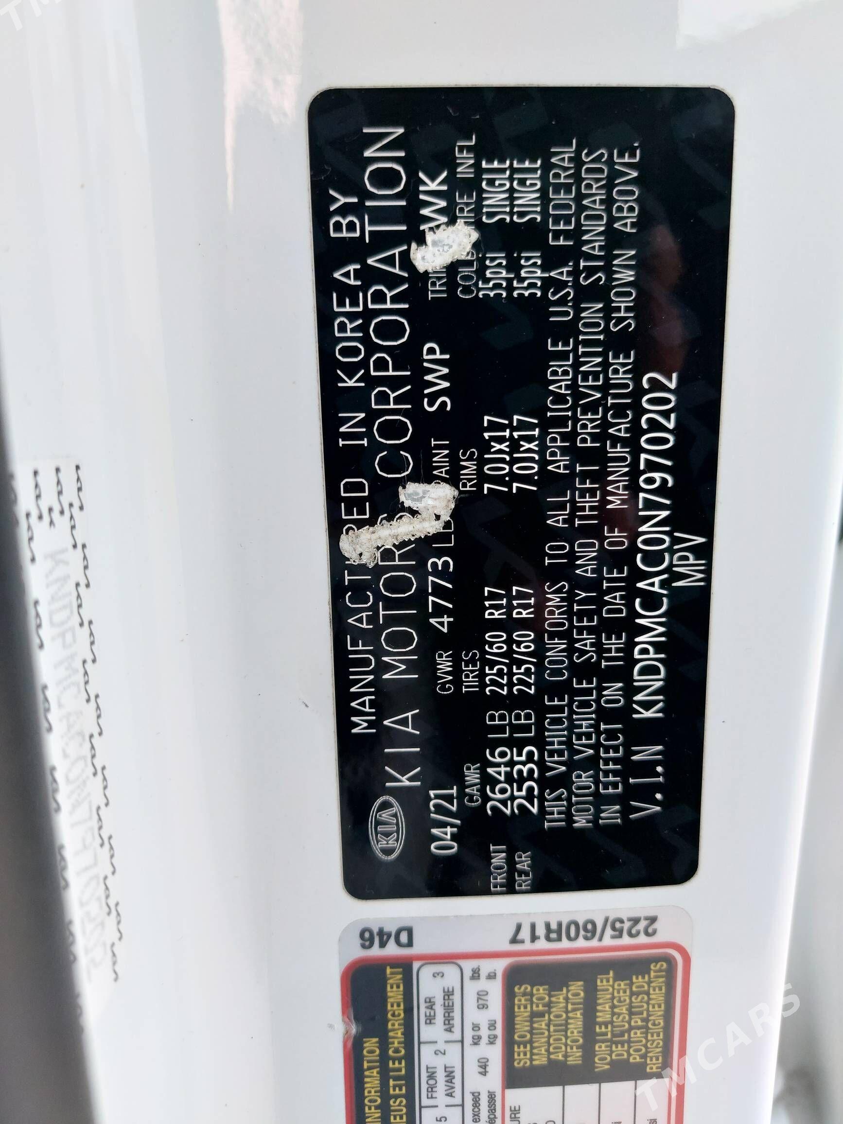 Kia Sportage 2021 - 275 000 TMT - Ашхабад - img 10