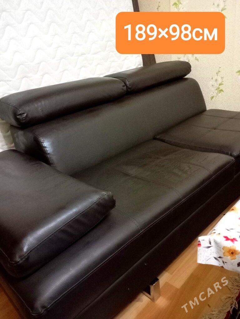 Кожаный диван. Срочно, дешево! - Ашхабад - img 3