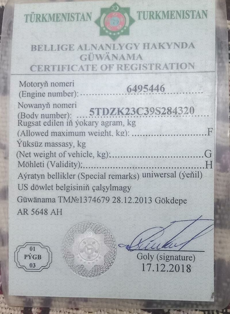 Toyota Sienna 2009 - 225 000 TMT - Гёкдепе - img 6