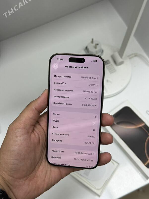 iPhone 16 Pro 256Gb 2sim - Дашогуз - img 2
