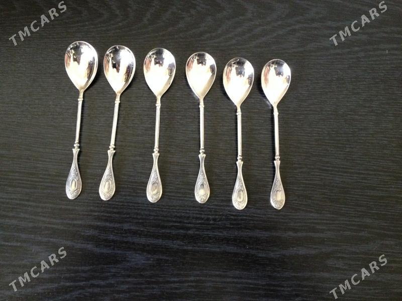 Мельхиоровые кофейные ложки, набор новый - Aşgabat - img 1