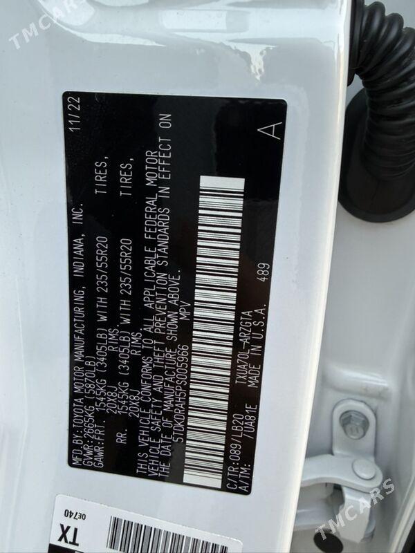 Toyota Highlander 2023 - 625 000 TMT - Мары - img 9