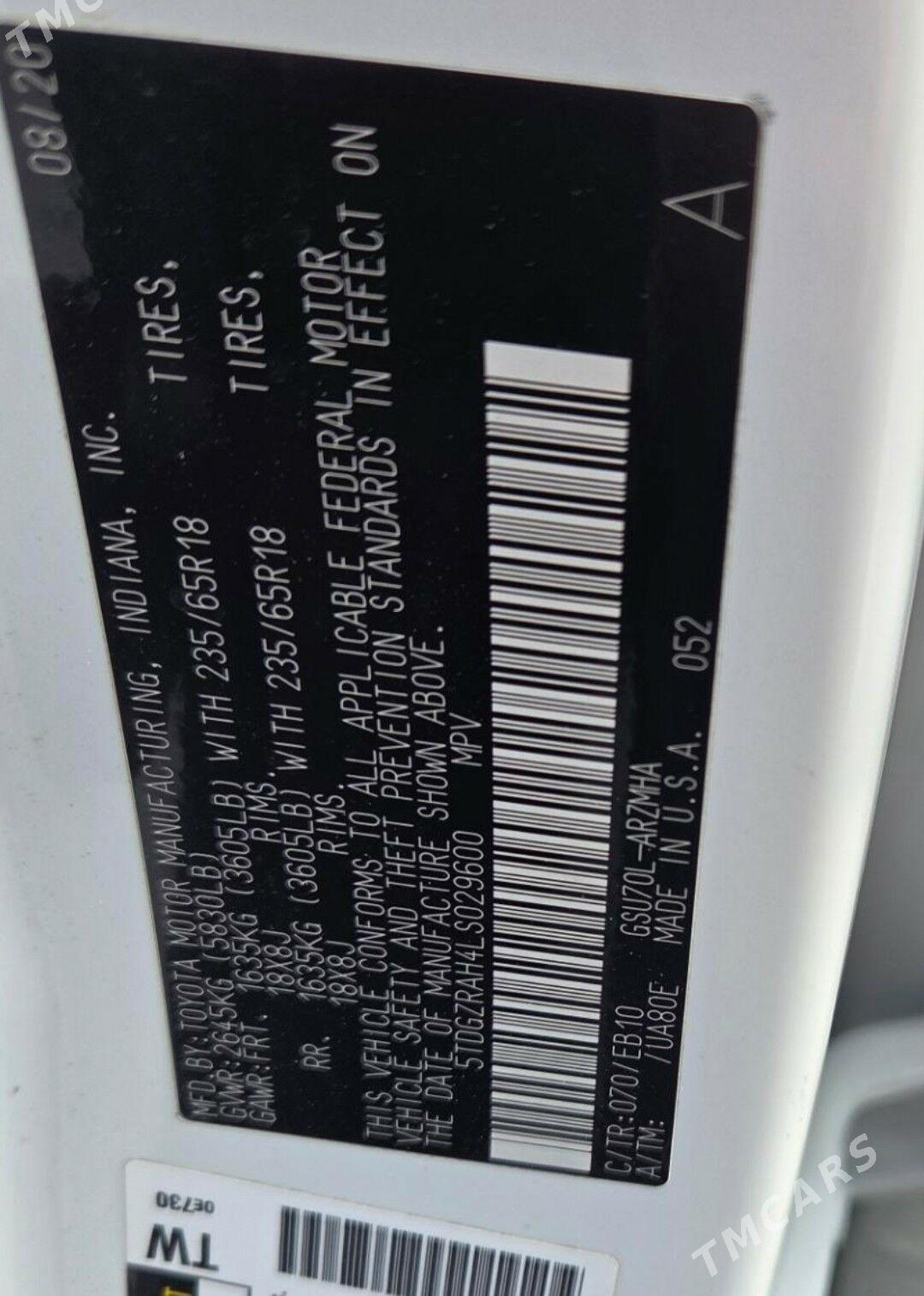 Toyota Highlander 2021 - 575 000 TMT - Sowetskiý köç. (Garaşsyzlyk şaýoly) - img 7