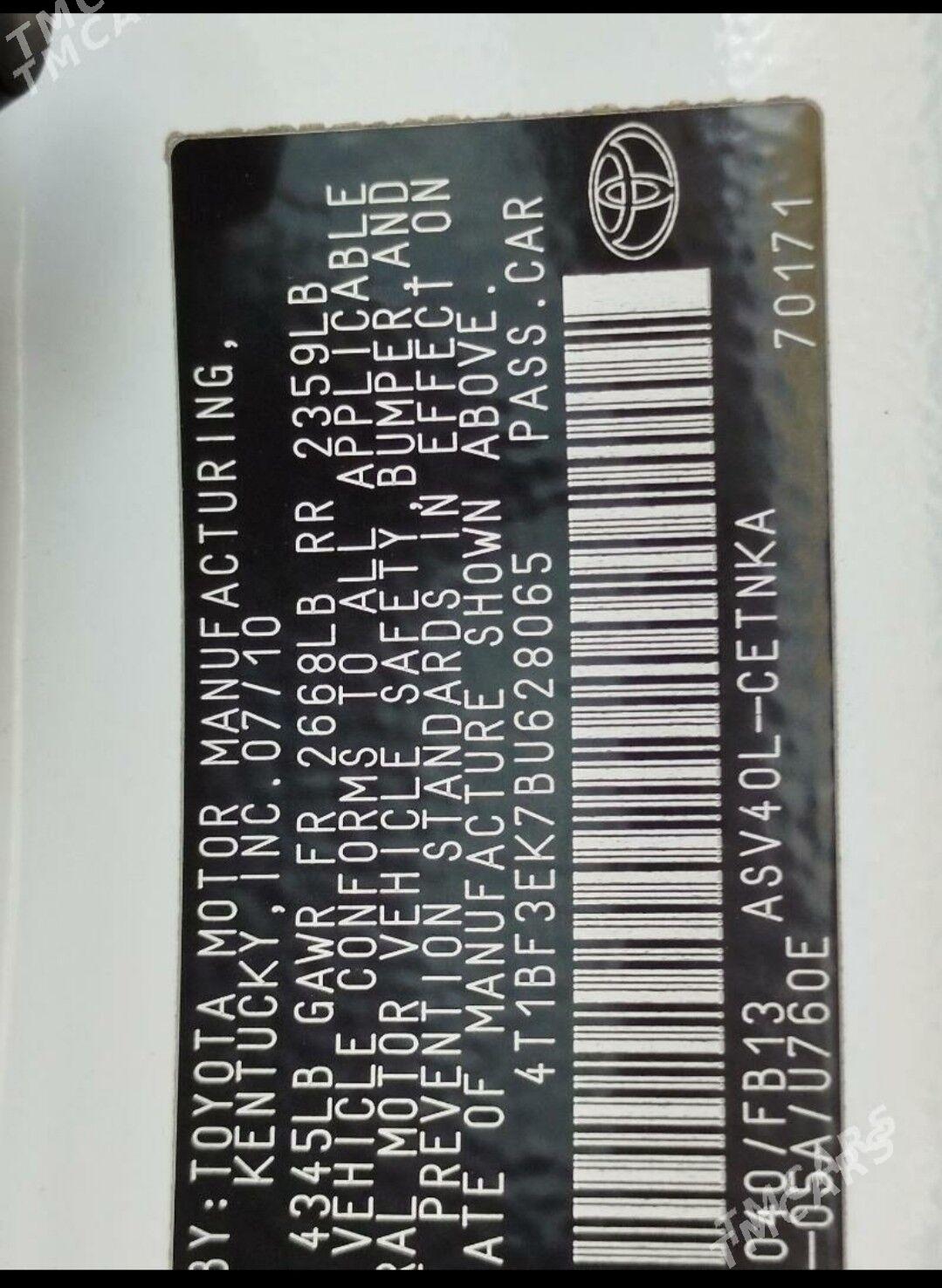 Toyota Camry 2010 - 200 000 TMT - Mary - img 2