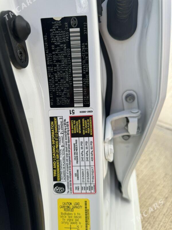 Toyota Camry 2020 - 329 000 TMT - Aşgabat - img 9