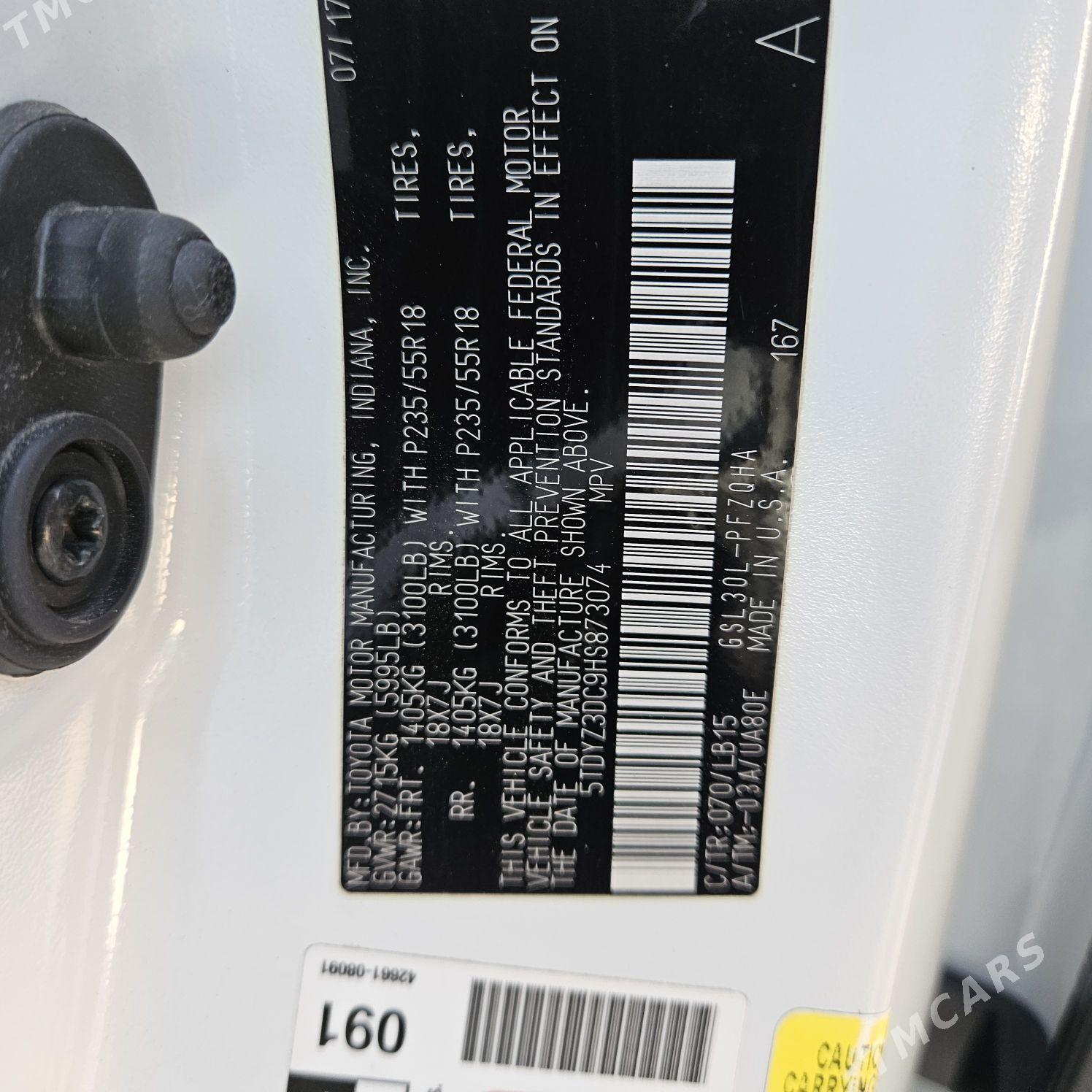 Toyota Sienna 2017 - 450 000 TMT - Aşgabat - img 10