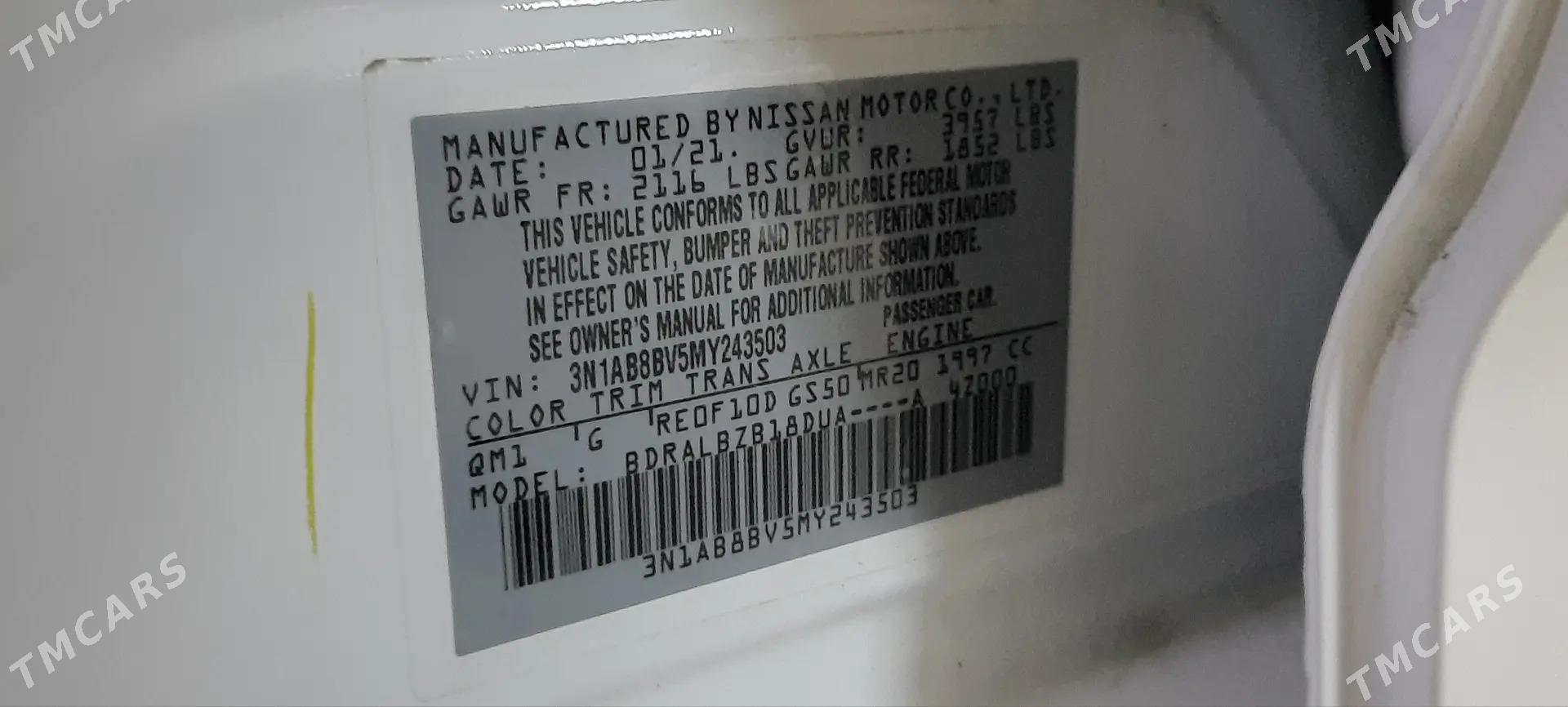 Nissan Sentra 2021 - 190 000 TMT - Moskowskiý köç. (10 ýyl abadançylyk şaýoly) - img 5