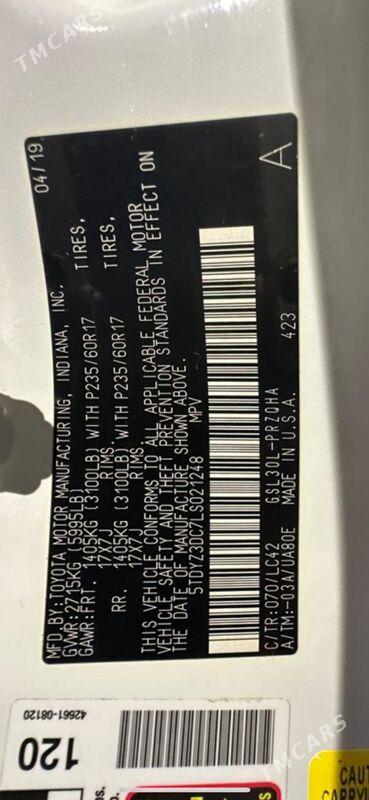 Toyota Sienna 2019 - 580 000 TMT - Ашхабад - img 3