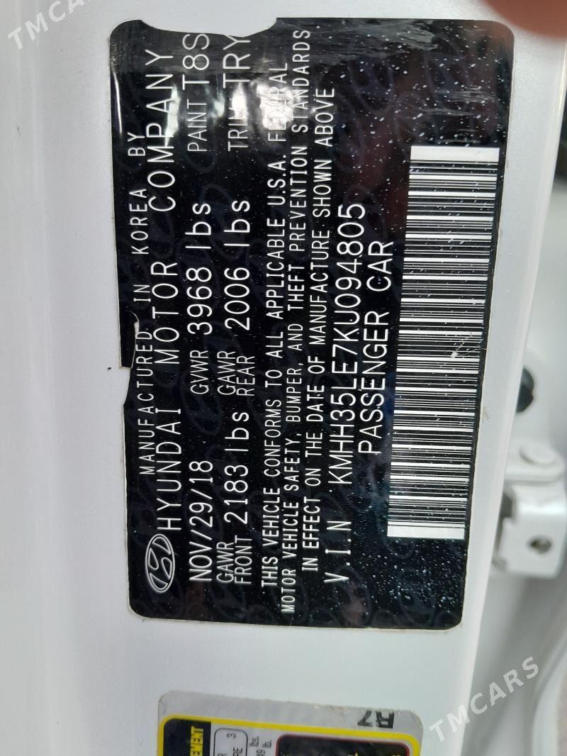 Hyundai Elantra 2019 - 190 000 TMT - Ашхабад - img 10