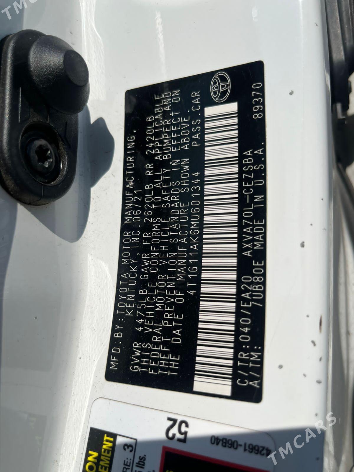 Toyota Camry 2021 - 300 000 TMT - Мары - img 5