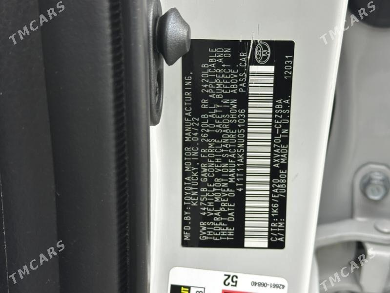 Toyota Camry 2022 - 340 000 TMT - Мары - img 5