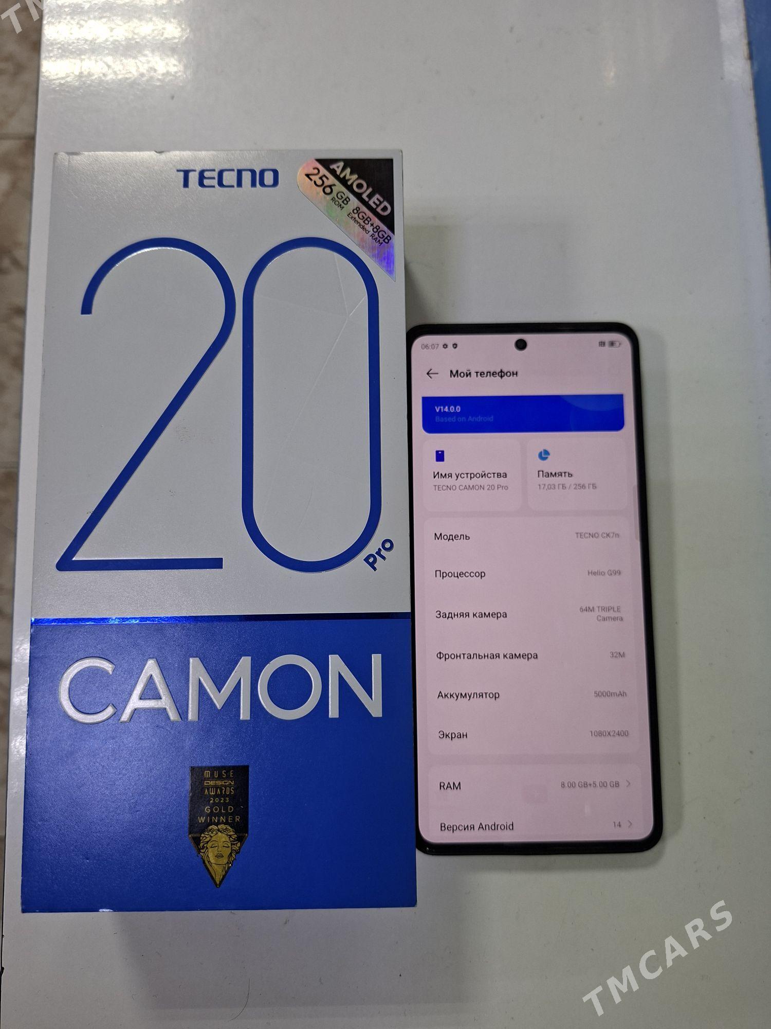 Tecno camon 20 pro - Ашхабад - img 1