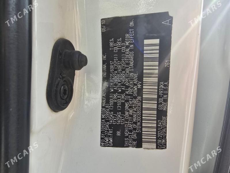 Toyota Sienna 2010 - 305 000 TMT - Улица Г. Кулиева (Объездная) - img 6