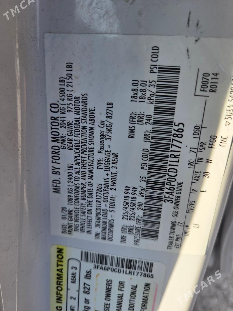 Ford Fusion 2020 - 230 000 TMT - Мары - img 2