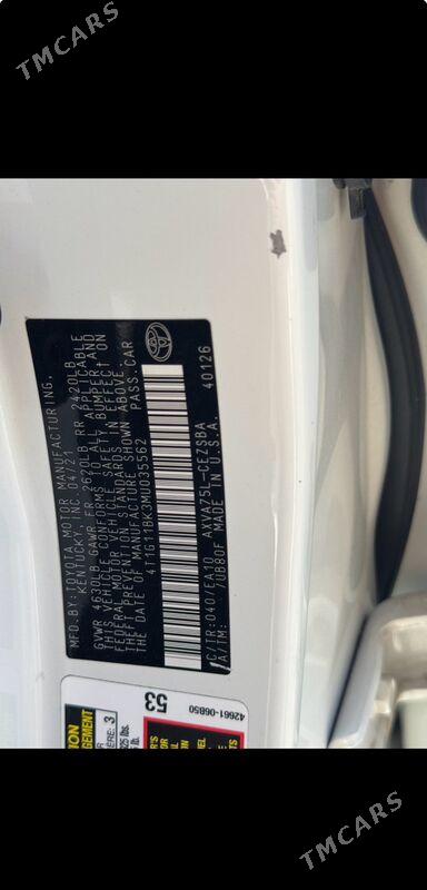 Toyota Camry 2021 - 330 000 TMT - Mary - img 6