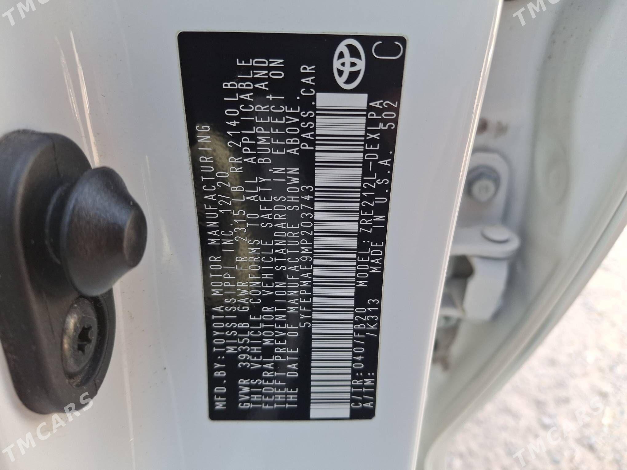 Toyota Corolla 2020 - 250 000 TMT - Aşgabat - img 6