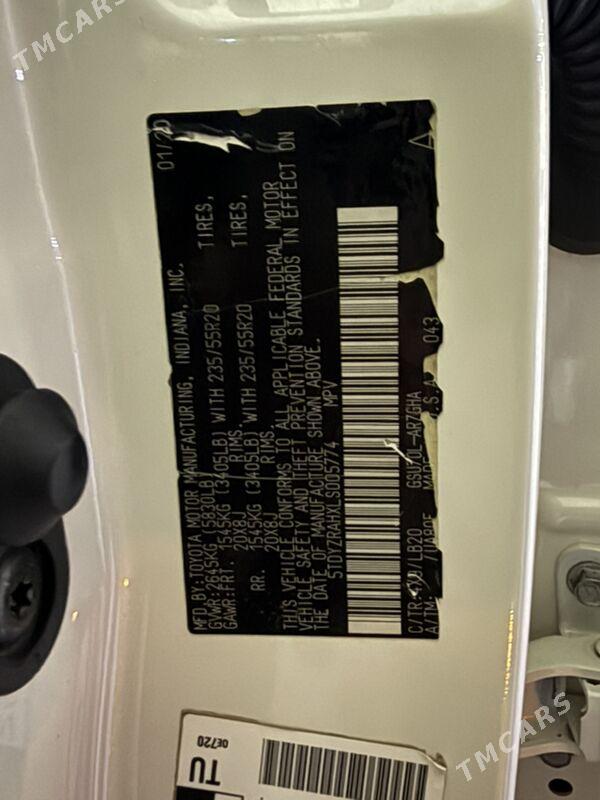 Toyota Highlander 2020 - 555 000 TMT - Aşgabat - img 8