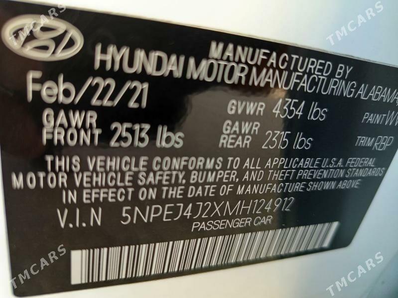 Hyundai Sonata 2021 - 325 000 TMT - Aşgabat - img 9