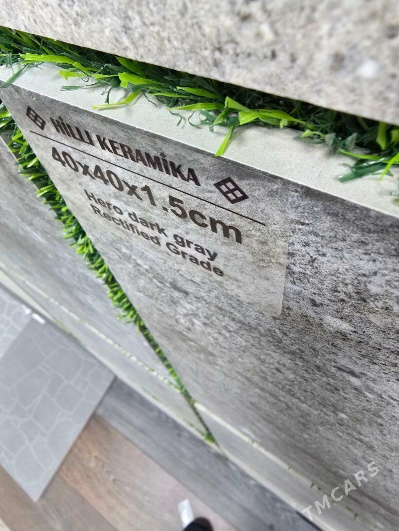 Trotuar keramika plita (KAFEL) - G.Kuliýew köç. (Obýezdnoý) - img 2