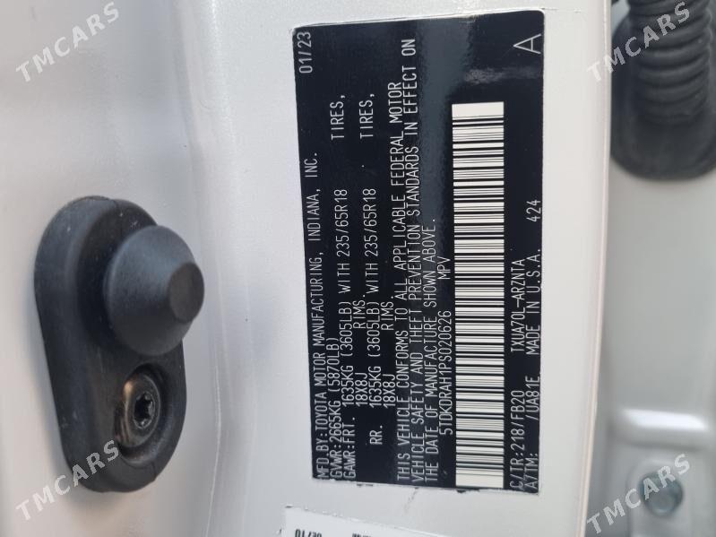 Toyota Highlander 2023 - 450 000 TMT - 14-nji tapgyr (Sowhozny köç) - img 4